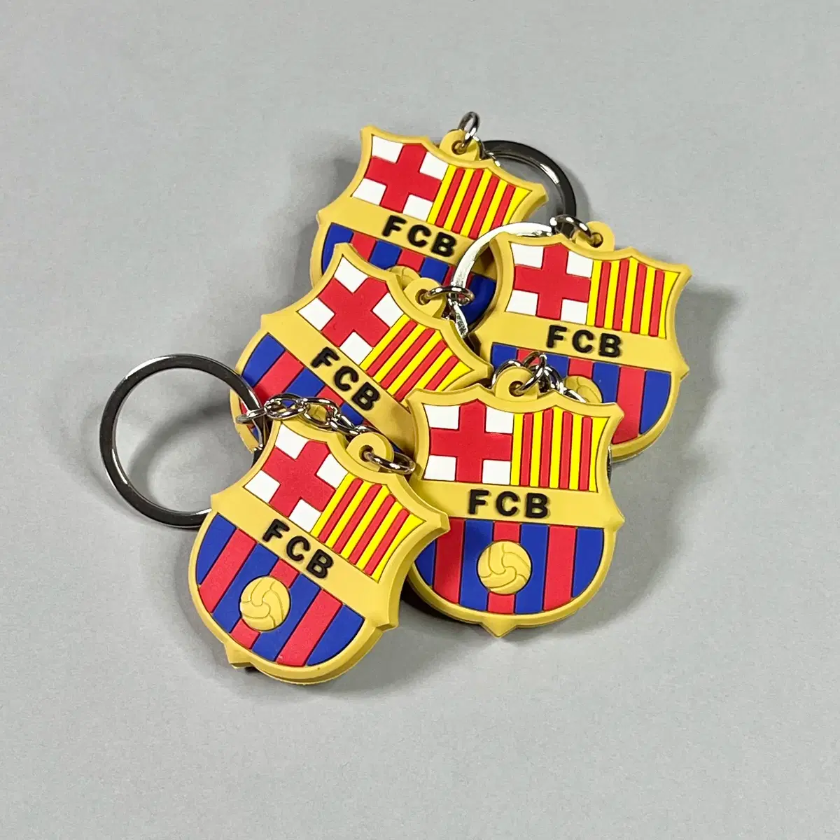 バルセロナラリガ海外サッカーエンブレムロゴシリコンキーホルダーキー